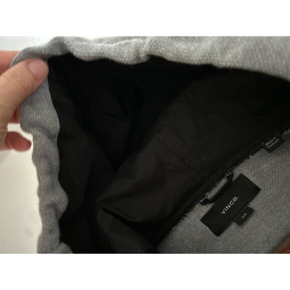 Vince Moss Stitch Over Shirt Hoodie Jacket Gray Front Pockets Size Small - Picture 7 of 10